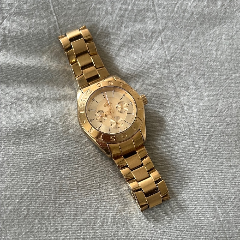 Lacoste men’s gold watch